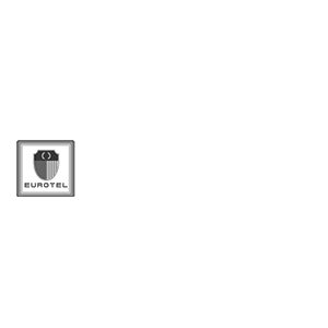 EUROTEL LOGO White Text _BW